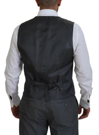 Thumbnail for Sleek Silver Martini Slim Fit Three-Piece Suit