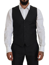 Thumbnail for Elegant Gray Martini Three-Piece Wool Silk Suit