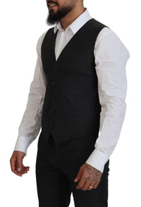 Thumbnail for Elegant Gray Martini Three-Piece Wool Silk Suit