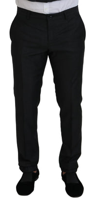 Thumbnail for Elegant Gray Martini Three-Piece Wool Silk Suit