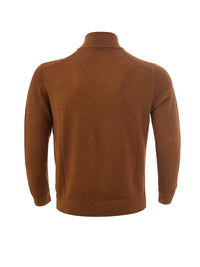 Thumbnail for Elegant Beige Cotton Zip Sweater