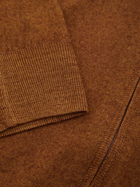 Thumbnail for Elegant Beige Cotton Zip Sweater