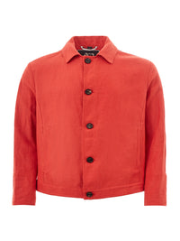 Thumbnail for Elegant Orange Cropped Jacket - Fresh and Stylish