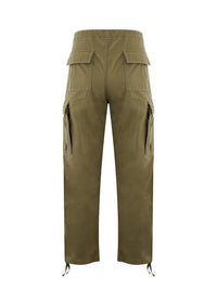 Thumbnail for Elegant Green Cargo Trousers - Relaxed Fit