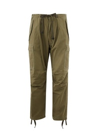 Thumbnail for Elegant Green Cargo Trousers - Relaxed Fit