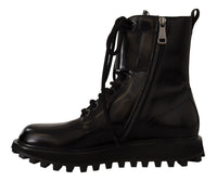 Thumbnail for Elegant Black Leather Ankle Boots