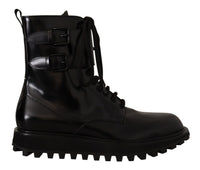 Thumbnail for Elegant Black Leather Ankle Boots