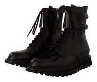 Thumbnail for Elegant Black Leather Ankle Boots