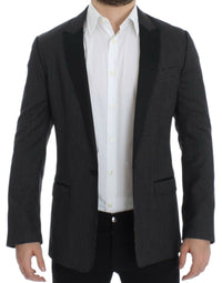 Thumbnail for Elegant Black Polka Dotted Slim Fit Blazer