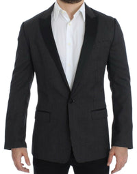 Thumbnail for Elegant Black Polka Dotted Slim Fit Blazer