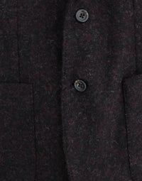 Thumbnail for Bordeaux Alpaga Two-Button Blazer Jacket