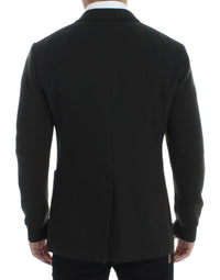 Thumbnail for Elegant Green Cashmere Blazer Jacket