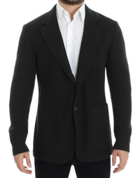 Thumbnail for Elegant Green Cashmere Blazer Jacket