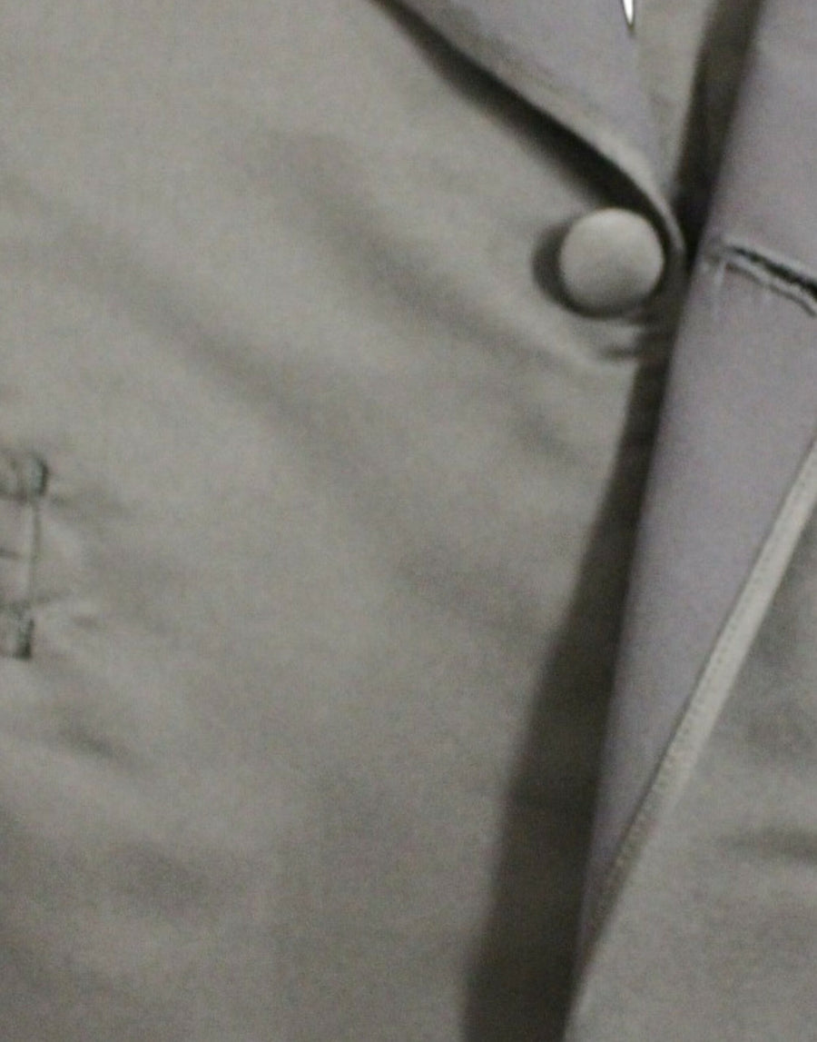 Elegant Black Silk Slim Fit Blazer