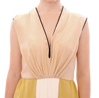 Thumbnail for Multicolor Silk Sheath Dress Sleeveless