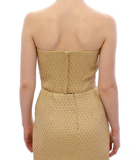 Thumbnail for Exclusive Silk-Blend Beige Off-Shoulder Top