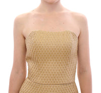 Thumbnail for Exclusive Silk-Blend Beige Off-Shoulder Top
