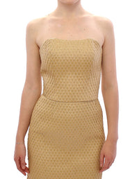Thumbnail for Exclusive Silk-Blend Beige Off-Shoulder Top