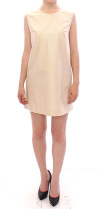 Thumbnail for Elegant Beige Shift Sleeveless Dress