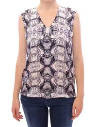 Thumbnail for Exquisite Silk Sleeveless Blouse in Multicolor