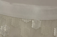 Thumbnail for Elegant Sequined Pencil Skirt - Pristine White