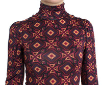 Thumbnail for Multicolor Turtleneck Chic Dress
