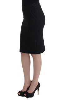 Thumbnail for Black Straight Pencil Skirt