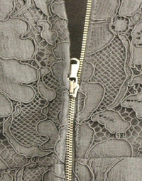 Thumbnail for Black floral lace sicily runway dress