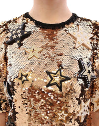 Thumbnail for Masterpiece gold sequined crystal swarovski dress