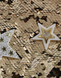 Thumbnail for Masterpiece gold sequined crystal swarovski dress