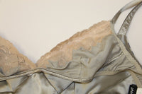 Thumbnail for Elegant Polka Dotted Silk Blouse with Leather Detailing