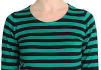 Thumbnail for Elegant Striped Cashmere Silk Sweater