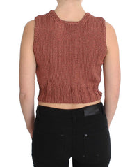 Thumbnail for Chic Red Sleeveless Knit Vest Sweater