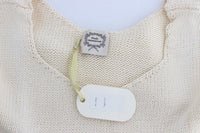 Thumbnail for Beige Sleeveless Knit Vest Sweater