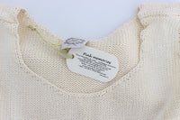 Thumbnail for Beige Sleeveless Knit Vest Sweater