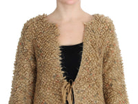 Thumbnail for Elegant Beige Sweatercoat Cape