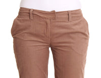 Thumbnail for Chic Brown Cropped Corduroy Pants