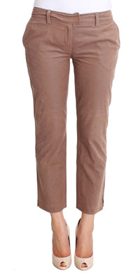 Thumbnail for Chic Brown Cropped Corduroy Pants