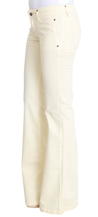 Thumbnail for Chic Off-White Flared Designer Jeans