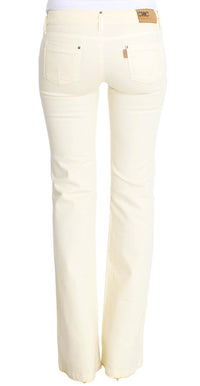 Thumbnail for Chic Off-White Flared Designer Jeans