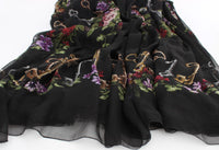 Thumbnail for Multicolor Rose & Key Print Maxi Dress with Crystal