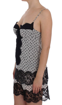 Thumbnail for Black Silk Lace Babydoll Lingerie Top