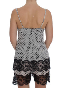 Thumbnail for Black Silk Lace Babydoll Lingerie Top
