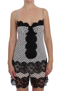 Thumbnail for Black Silk Lace Babydoll Lingerie Top
