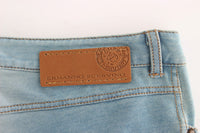 Thumbnail for Elegant Light Blue Capri Jeans