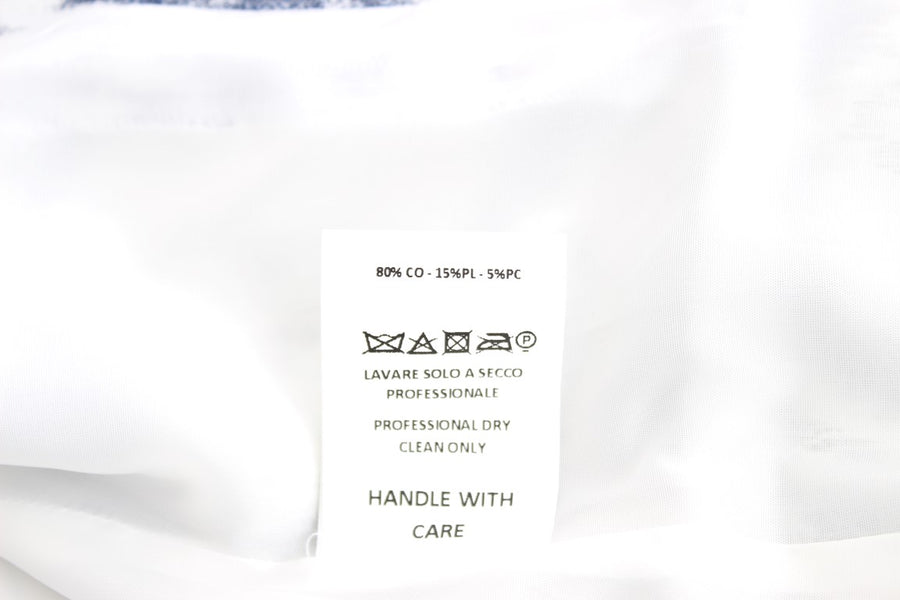 Elegant Two-Tone Blue Short Blazer