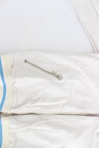 Thumbnail for White Mock Zip Cardigan Sweatshirt Sweater