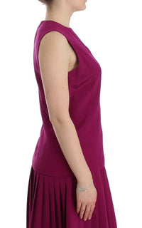 Thumbnail for Stunning Silk Sleeveless Purple Blouse