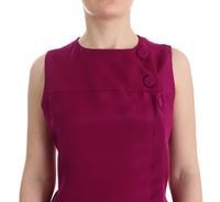 Thumbnail for Stunning Silk Sleeveless Purple Blouse