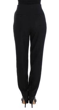 Thumbnail for Elegant High-Waist Black Pants